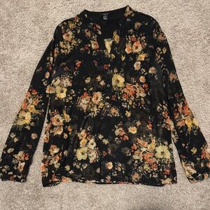 Forever 21 Multicolor Floral Blouse